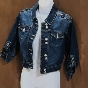 Vanity cropped Jean jacket, med